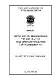 Luận án Tiến sĩ Văn hoá học: Những biến đổi đời sống văn hóa của tu sĩ Phật giáo Nam Tông Khmer ở Tây Nam bộ hiện nay