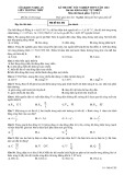 Đề thi thử tốt nghiệp THPT môn Vật lý năm 2022-2023 - Sở GD&ĐT Nghệ An (Mã đề 202)