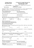 Đề thi thử tốt nghiệp THPT môn Vật lý năm 2022-2023 - Sở GD&ĐT Nghệ An (Mã đề 201)