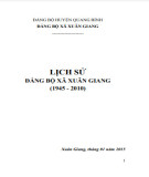 Ebook Lịch sử Đảng bộ xã Xuân Giang (1945-2010): Phần 2