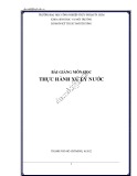 Bài giảng Thực hành xử lý nước - Trường ĐH Công nghiệp Thực phẩm TP. HCM