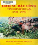 Ebook Lịch sử đặc công tỉnh Bình Thuận (1952-1975): Phần 1