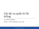 Bài giảng Hệ quản trị CSDL: Chương 4 (Phần 2) - TS. Lại Hiền Phương