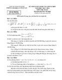 Đề thi thử vào 10 môn Toán năm 2023-2024 có đáp án - Phòng GD&ĐT Dương Kinh