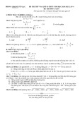 Đề thi thử vào lớp 10 môn Toán năm 2020-2021 có đáp án - Phòng GD&ĐT Yên Lạc