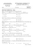 Đề thi học kì 2 môn Toán lớp 10 năm 2022-2023 - Trường THPT Hướng Hóa