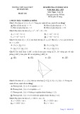 Đề thi học kì 2 môn Toán lớp 11 năm 2022-2023 có đáp án - Trường THPT Giao Thủy, Nam Định