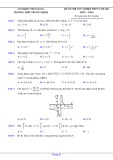 Đề ôn thi tốt nghiệp THPT môn Toán năm 2023 - Trường THPT Trương Định
