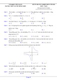 Đề ôn thi tốt nghiệp THPT môn Toán năm 2023 - Trường THPT Nguyễn Đình Chiểu