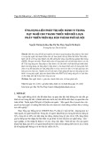 Ứng dụng liệu pháp trị liệu hành vi trong dạy nghề cho thanh thiếu niên rối loạn phát triển trên địa bàn thành phố Hà Nội