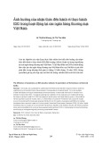 Ảnh hưởng của nhận thức đến hành vi thực hành ESG trong hoạt động tại các ngân hàng thương mại Việt Nam