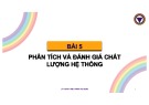 Bài giảng Lý thuyết điều khiển tự động: Bài 5