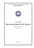 Giáo trình Phay bánh răng côn thẳng (Nghề: Cắt gọt kim loại) - Trường CĐ nghề Thành phố Hồ Chí Minh