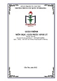 Giáo trình Giải phẫu sinh lý - Trường Trung cấp Quốc tế Mekong