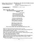 Đề thi giữa học kì 2 môn Ngữ văn lớp 8 năm 2022-2023 có đáp án - Trường TH-THCS Lê Lợi