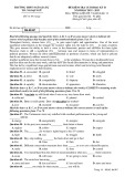 Đề thi học kì 2 môn Tiếng Anh lớp 12 năm 2022-2023 có đáp án - Trường THPT Ngô Gia Tự (Hệ 7 năm)
