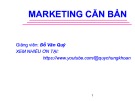 Bài giảng Marketing căn bản: Chương 1 - Đỗ Văn Quý