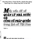 Ebook Mấy vấn đề về quản lý nhà nước và củng cố pháp quyền trong lịch sử Việt Nam (Tập II): Phần 2