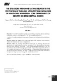 Thực trạng và một số yếu tố liên quan đến kiến thức về phòng ngừa nhiễm khuẩn vết mổ của nhân viên y tế một số khoa tại Bệnh viện Đa khoa Sơn Tây năm 2022