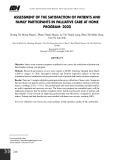 Đánh giá sự hài lòng của bệnh nhân và thân nhân tham gia chương trình chăm sóc giảm nhẹ tại nhà năm 2020