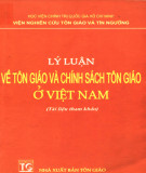 Nghiên cứu lý luận và chính sách tôn giáo ở Việt Nam: Phần 1