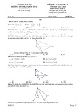 Đề thi học kì 2 môn Toán lớp 11 năm 2022-2023 có đáp án - Trường THPT Trần Quốc Tuấn, Kon Tum