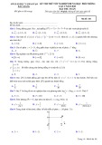 Đề thi thử tốt nghiệp THPT môn Toán năm 2023 có đáp án (Lần 2) -  Sở GD&ĐT Bắc Giang