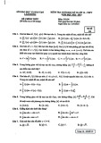 Đề thi học kì 2 môn Toán lớp 12 năm 2022-2023 có đáp án- Sở GD&ĐT Lâm Đồng