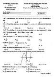 Đề thi thử tốt nghiệp THPT môn Toán năm 2022-2023 có đáp án - Sở GD&ĐT Cà Mau