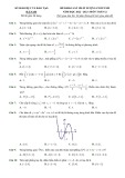 Đề thi KSCL cuối năm môn Toán lớp 12 năm 2022-2023 có đáp án - Sở GD&ĐT Hà Nam