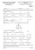 Đề thi thử tốt nghiệp THPT môn Toán năm 2023 (Lần 2) - Trường THPT chuyên Lê Khiết