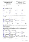 Đề thi học kì 2 môn Toán lớp 11 năm 2022-2023 có đáp án - Trường THPT Đô Lương 3, Nghệ An