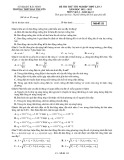 Đề thi thử tốt nghiệp THPT môn Vật lý năm 2022-2023 có đáp án (Lần 3) - Trường THPT Hàn Thuyên, Bắc Ninh