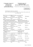 Đề thi học kì 1 môn Hóa học lớp 12 năm 2022-2023 có đáp án - Sở GD&ĐT Hậu Giang