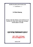 Luận văn Thạc sĩ Kinh doanh và quản lý: Mối quan hệ giữa phong cách lãnh đạo và sự cam kết của công chức thuộc Bộ Lao động - Thương binh và Xã hội