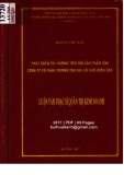 Luận văn Thạc sĩ Quản trị kinh doanh: Phát triển thị trường tiêu thụ sản phẩm của Công ty cổ phần thương mại Bia Sài Gòn Đông Bắc