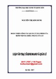 Luận văn Thạc sĩ Kinh doanh quản lý: Hoàn thiện công tác quản lý tài chính của Bệnh viện đa khoa thị xã Cửa Lò