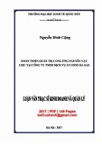 Luận văn Thạc sĩ Kinh doanh và quản lý: Hoàn thiện quản trị cung ứng nguyên vật liệu tại Công ty TNHH dịch vụ ăn uống Ba Sao