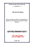 Luận văn Thạc sĩ Kinh doanh và quản lý: Nâng cao năng lực quản lý của đội ngũ cán bộ quản lý cấp trung tại Cục quản lý Dược - Bộ Y tế