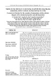 Nghiên cứu đặc tính hóa lý và ảnh hưởng của pH đến khả năng hấp phụ ammonium, nitrite và nitrate của than sinh học từ xơ dừa