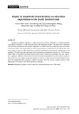 Nghiên cứu tác động của đặc điểm hộ gia đình đến chi tiêu cho giáo dục ở khu vực Duyên hải Nam Trung Bộ