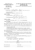 Đề thi tuyển sinh vào lớp 10 môn Toán (chuyên) năm 2023-2024 có đáp án - Sở GD&ĐT Hà Nam
