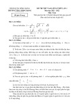Đề thi thử vào lớp 10 môn Toán năm 2021-2022 (Lần 1) - Trường THCS Hồng Bàng