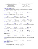 Đề thi thử tuyển sinh vào lớp 10 môn Toán năm 2023-2024 có đáp án - Phòng GD&ĐT TP. Nam Định