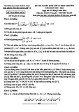 Đề thi tuyển sinh vào lớp 10 môn Toán năm 2023-2024 (Vòng 2) - ĐH Khoa học Huế