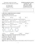 Đề thi học kì 1 môn Toán lớp 6 năm 2022-2023 có đáp án - Trường TH, THCS, THPT Quốc tế Canada