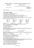 Đề thi giữa học kì 2 môn Vật lí lớp 11 năm 2022-2023 - Trường THPT Dĩ An, Bình Dương