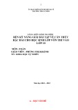 Sáng kiến kinh nghiệm THCS: Rèn kĩ năng giải bài tập về căn thức bậc hai cho học sinh lớp 9 trong ôn thi vào lớp 10