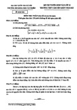 Đề thi tuyển sinh vào lớp 10 môn Toán (chung) năm 2023 có đáp án - Trường THPT chuyên KHTN, Hà Nội