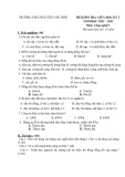 Đề thi giữa học kì 1 môn Công nghệ lớp 9 năm 2022-2023 - Trường THCS Nguyễn Văn Trỗi
